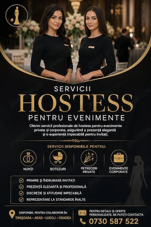 Servicii profesionale de hostess pentru evenimente