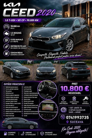 Kia Ceed 1.0 T-GDI De Vanzare