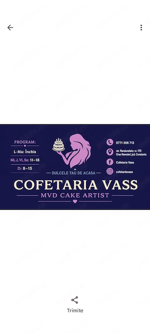 Vand laborator de cofetărie Navodari sau caut asociat