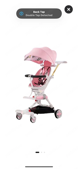 Carucior bebe MOSCHINO Couture   pliabil cu sezut rotativ 360 grade,