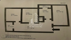 Apartament cu 3 camere, decomandat, zona Soarelui, Timisoara - imagine 16