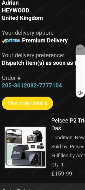 Camera auto Pelsee P2- Trio -3 channel -4K   din Anglia noua 