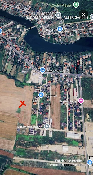 Teren intravilan Balotesti Ilfov 1007 mp (2 loturi)