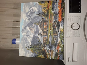 Pictura cu vopsea acrilica