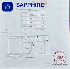 Apartament 2 camere zona 13 Septembrie, centrală proprie, loc parcare - imagine 16