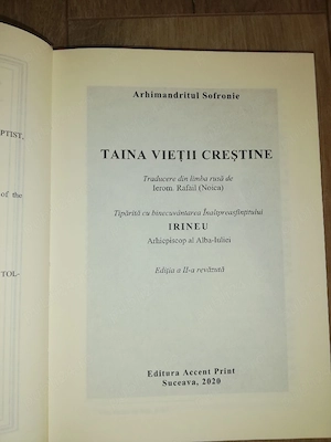 Taina vieții creștine, Sfântul Sofronie Saharov