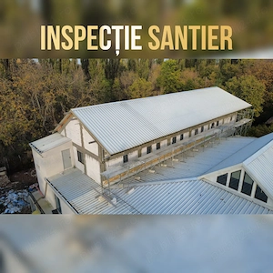 Inspecție Șantier cu Dronă 4K   Monitorizare Lucrări, Acoperiș, Structură