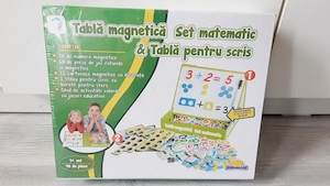 Joc educativ Smile Games, Set matematic cu tabla pentru scris, 98 piese