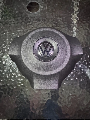 Volan plastic 3spite cu airbag Golf 6 - imagine 3