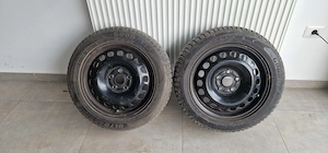 Set 4 jante tabla + cauciucuri iarna GOOD YEAR ULTRAGRIP 8 205/55 R16 91T SKODA VW SEAT AUDI