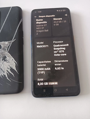 realme  gt neo 3t dragon ball z la cutie in stare foarte buna - imagine 2