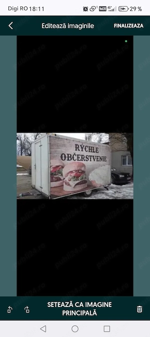 Vând rulota fast food