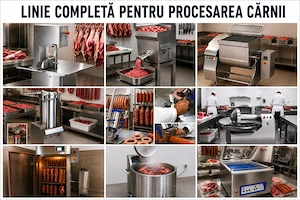 Linie pentru procesarea cărnii   soluții pentru obtinerea de mezeluri, afumaturi si specialități 
