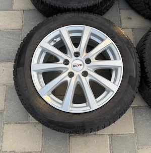 Set roti conplete VW Touran Audi A3 Jetta Caddy jante 16 5x112 anvelope 205 55 16 Skoda Octavia  - imagine 3
