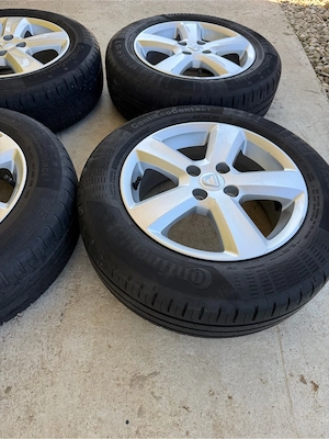 Jante originale + cauciucuri Continental 185/65/R15 pt Logan MCV Sandero - imagine 4