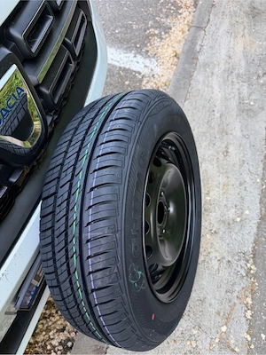 Jante originale + cauciucuri Continental 185/65/R15 pt Logan MCV Sandero - imagine 2
