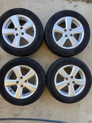 Jante originale + cauciucuri Continental 185/65/R15 pt Logan MCV Sandero - imagine 5