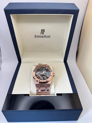 Ceas Audemars Piguet Royal Oak Double Balance Wheel Openworked, Rose 41mm, Nou