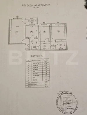 Apartament 3 camere decomandat, Galata – LIDL - Zona linistita