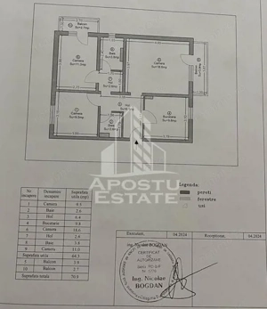 Apartament 3 camere, de vanzare, zona Dambovita, Timisoara - imagine 12