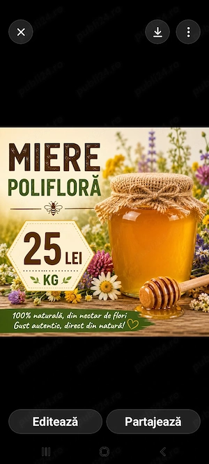 Miere Poliflora de vanzare