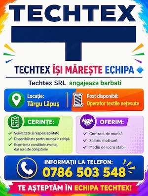 Recrutare personal Operator textile netesute