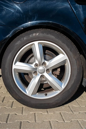 Set 4 jante audi originale+4 anvelope vara 255/55 R17-5x112 - imagine 3