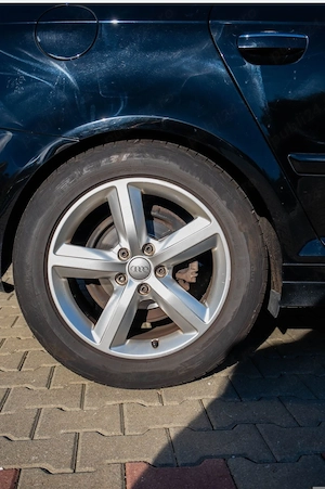 Set 4 jante audi originale+4 anvelope vara 255/55 R17-5x112 - imagine 5