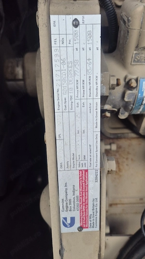 vand Generator 60 kVA cu motor Cummins - imagine 5