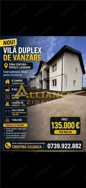 NOU Duplex Popesti Leordeni gata de mutare