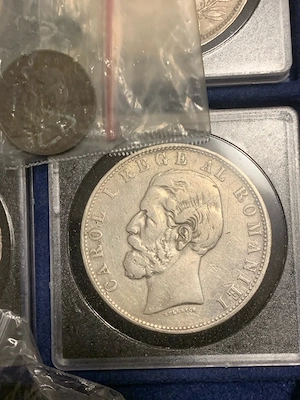 5 lei 1881 moneda argint Carol I