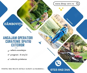Operatori curatenie - spatiu exterior - barbati - zona Dambovita Mall