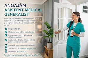 Angajam Asistent Medical Generalist 