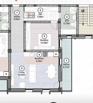 Apartament 2 camere - 62 mp utili - Et 1 - Mosnita - Oportunitate - imagine 3