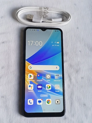 Vând Oppo A17, dual sim, 64GB, impecabil. Preț 250 lei.