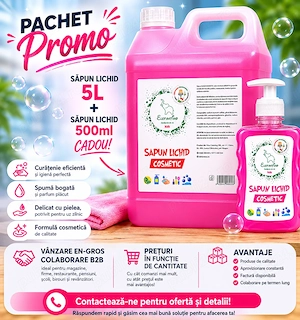 Pachet promo săpun lichid 5L + 500ml cadou   Vanzare En-gros   B2B