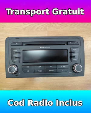 Radio CD Player Original Audi A3 8P și TT 8J   Audi Chorus II+ MP3