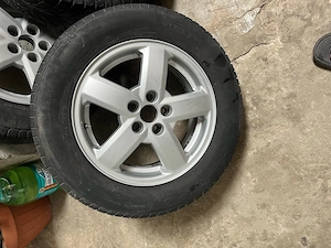 Set 5 jante originale Skoda / VW 15” 5x100 + anvelope 195/65 R15 - imagine 2