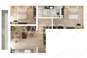 Apartament de vanzare 61mp 3 camere decomandate parcare Doamna Stanca - imagine 6