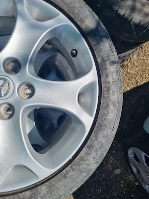 4 cauciucuri de vara 205 50 17 cu jante de aliaj 5x114.3 de mazda