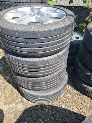 4 cauciucuri de vara 205 50 17 cu jante de aliaj 5x114.3 de mazda - imagine 2
