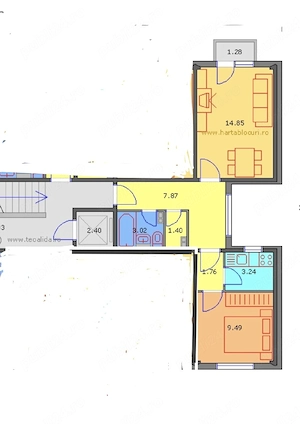 Apartament 2camere decomandat, Brâncoveanu, 