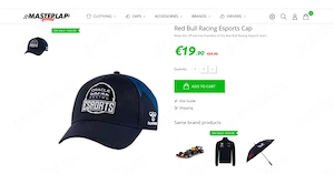 Sapcă originală Red Bull Racing Esports F1 oficială HUMMEL, nouă cu etichetă ajustabilă, albastră - imagine 2