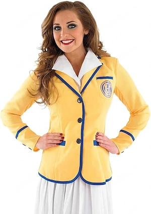 Costum Femei Gazda Tabara de Vacanta Holiday Camp Hostess Hi-De-Hi Retro Anii 80   Set 3 Piese 