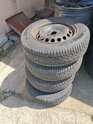 jante vw pe 15 cu cauciucuri bune  - imagine 2