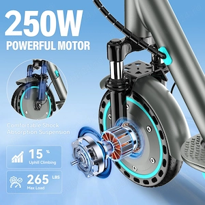 trotineta electrica urbana 36V 250W 10,5Ah,25km h - imagine 5