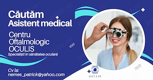 Asistent medical Centru oftalmologic OCULIS 