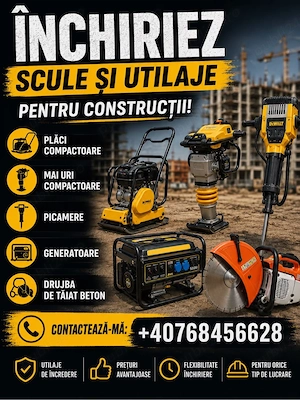Inchiriez Mai Compactor,Placa Compactoare ,Picamer,Generator