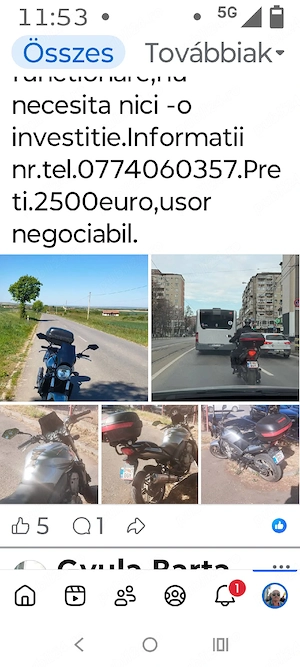 Motocicleta Honda CBF 600 N