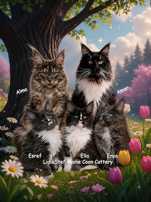 Maine Coon pisicuti cu Pedigree WCF-Magnificats-Felisa Timisoara - imagine 5